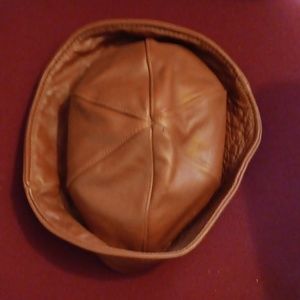 Leather sailor hat